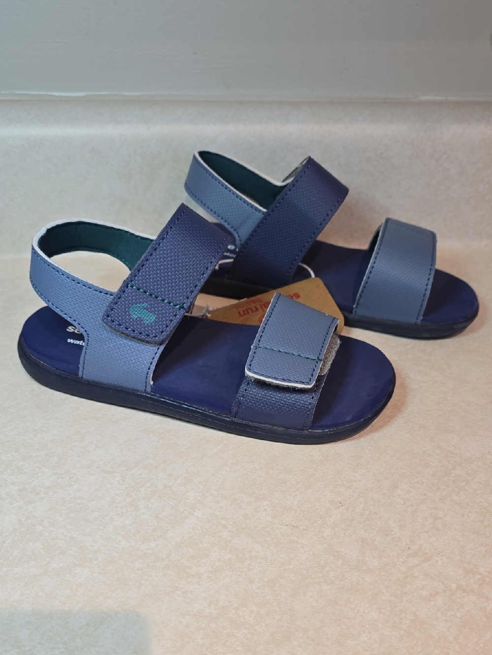 See Kai Run Navy Blue Velcro Sandals
